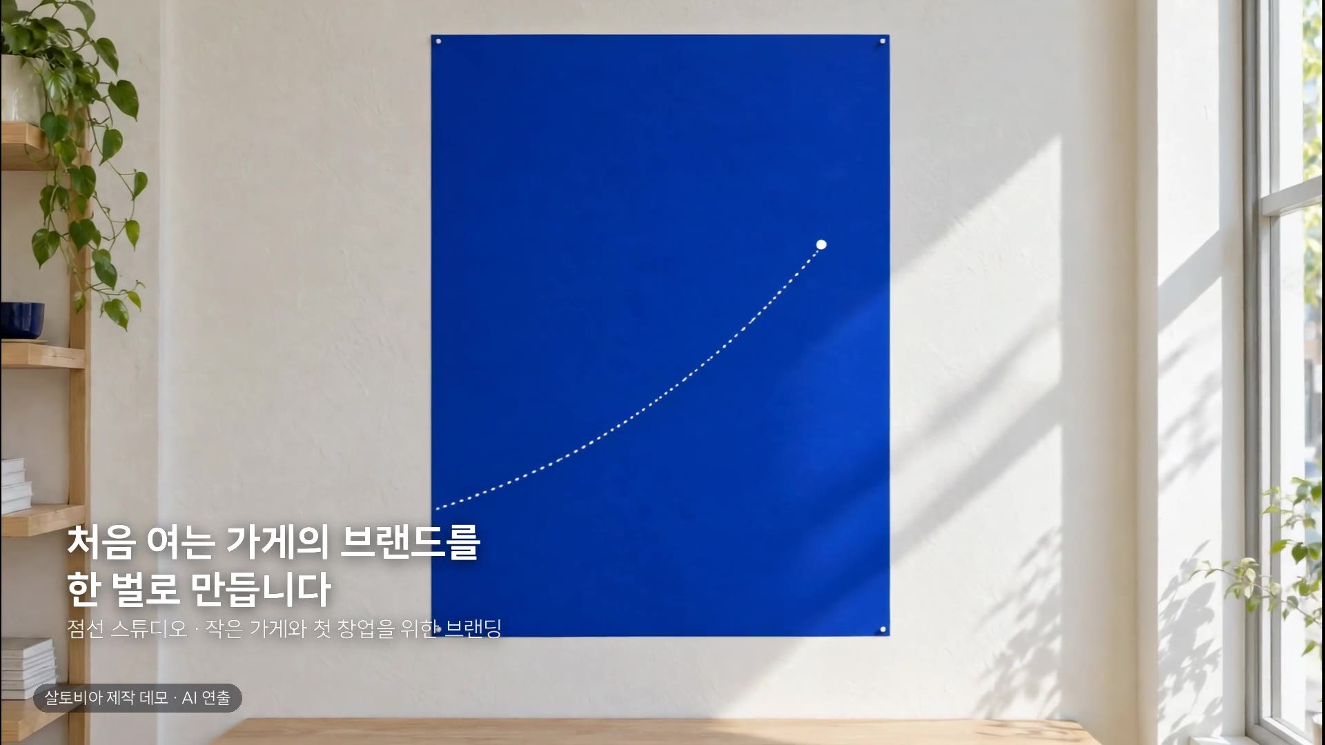 점선 스튜디오 · 브랜딩 샘플 영상 첫 장면